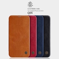 Apple iPhone 12 Mini - Nillkin 秦系列 可插卡 翻蓋保護殼 翻頁皮套 Qin Flip Leather Case