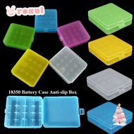 ROXUL Battery , Plastic 4 AA AA 18650 Battery Box,  Coloful Anti-slip Battery Box 18350 Battery Hold