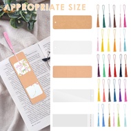 DIY Paper Book Marks Kit Blank Bookmarks with Clear Bookmark Sleeve  SHOPSKC2037