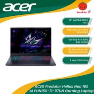 ACER Predator Helios 16S AI PHN16S-71-97UN Gaming Laptop -16" OLED 240Hz/U9-275HX/16GB D5/1TB SSD/RT