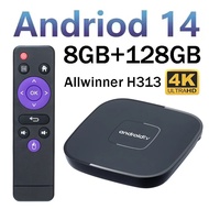 Q96 A1 iptv TV Box HD 4K Media Player Allwinner H313 Quad Core WiFi 4G Smart 8GB 128GB Android 14 Se