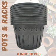 8 INCH HARD ROUND POT FOR CATTLEYA PLANT POTS FOR AIR PLANTS  FERNS  ORCHIDS AND HANGING PLANTS MURANG MESH POTS BIG WITH BEST QUALITY GUARANTEED