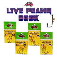 SAWA D LIVE PRAWN HOOK / Size 1/0 - 4/0 / 3pcs