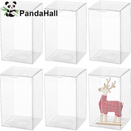 30pcs Transparent Plastic PVC box Gift Packaging Waterproof Folding box Square Clear 22.2x12x0.1cm b