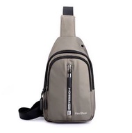 全城熱賣 - 男士防水單肩背包斜挎包（卡其色長：18*寬：8*高：29cm）