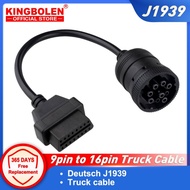 Deutsch J1939 9pin to 16pin Truck Cable J1939 9 pin to OBDII/OBD2 16