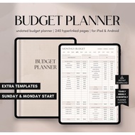 Digital Financial Budget Planner, Finance Tracker, GoodNotes Budget Planner, Undated Finance Planner