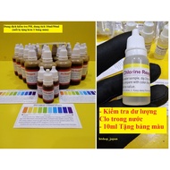 PH/Clo test solution, PH/Clo test, PH/Clo measurement, PH/Clo test (comparative color chart included