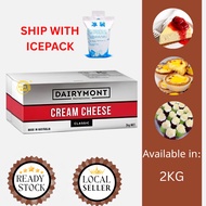[READY STOCK] DAIRYMONT CREAM CHEESE 2KG (HALAL) with ice bag