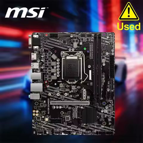 MSI H410M BOMBER Motherboard Intel H410 LGA1200 Micro ATX 2xDDR4 HDMI VGA 1x M.2