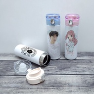 客製化 304不銹鋼 彈蓋保溫瓶 480ml 保溫杯 訂做 戶外運動水壺