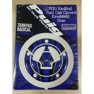 PUIG Radikal Fuel Cap Covers / Tank Cap Kawasaki - BLUE