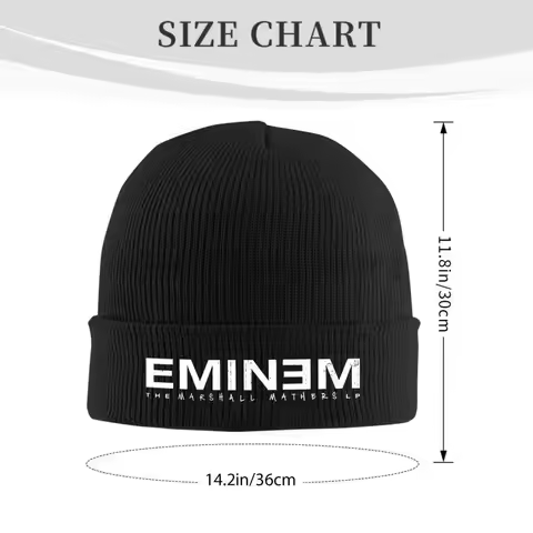 Vintage Rapper Rap God Eminem Bonnet Hats Skullies Beanies Unisex Trendy Head Wrap Beanie Hats Winte