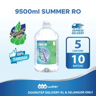 9500ml (9.5L) Summer RO Drinking Water 5 Cartons 10 Bottles Doorstep Fast Delivery