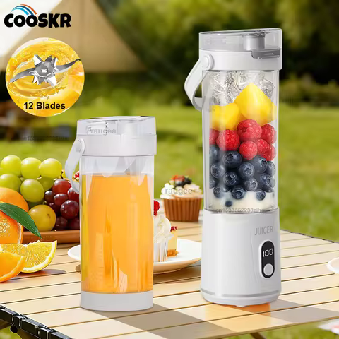 Mini Portable Blender Juicer Smoothies Mixer Juice Extractor USB Rechargeable Juice Blender Cup 600m