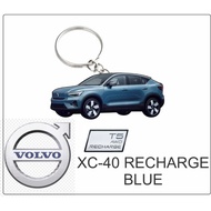 volvo xc40 xc-40 recharge blue keychain 2d