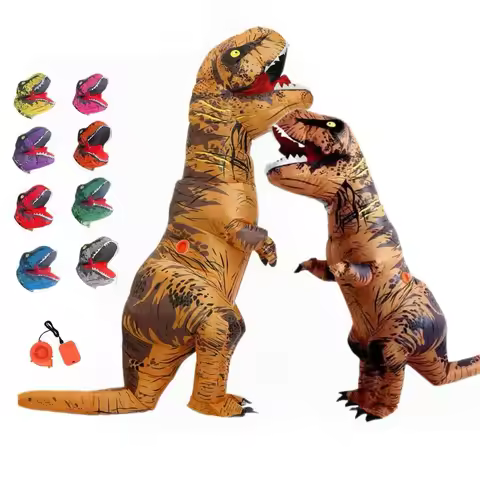 T-rex inflatable uit Tyrannosaurus Dinosaur Costume height 110cm-200cm Adult Role-playing Fancy Hall