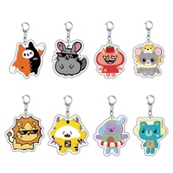 Acrylic mica keychain BKPP Billkin PP Krit Phuwin Gemini Fourth cute Thai BL Boylove cartoon charact
