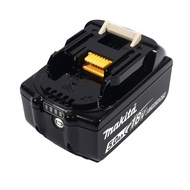 MAKITA แบตเตอรี่ ลิเธียมไอออน 18 โวลต์ 5.0 แอมป์ รุ่น BL1850B ใช้กับเครื่องชาร์จ รุ่น DC18RC / DC18S