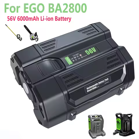 Replacement power tool Battery with Intelligent power status indicator ，For EGO BA2800 56V 6000mAh f
