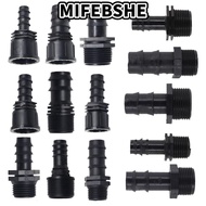 MIFEBSHE Screw Joint, 16mm 20mm 25mm Female Male Thread Garden Hose Barb Connector, PE 1/2 3/4 To 1/