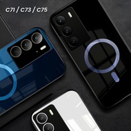 HP Latest Realme C71 C73 C75 Glass Softcase - Latest Realme C71 C73 C75 cellphone Case - GC 243