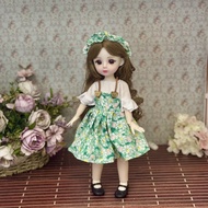 RUEBLOOMF กับเสื้อผ้า ตุ๊กตา BJD 30ซม. ตา3D แต่งตัวขึ้น ตุ๊กตาข้อต่อแบบถอดได้ ของเล่นทำเอง 1/6 BJD ต