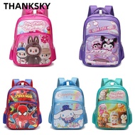 THANKSKY School Bags, Sanrio POP MART Children's Backpack, Cute  Cartoon Large Capacity Book Bags