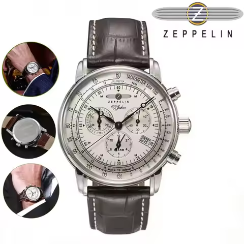Hot Sales Zeppelin Automatic Date Airship Commemorative Version Men's Retro Business Leisure Men's W