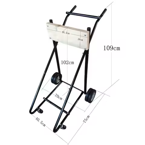 Outboard motor trolley, engine propeller bracket, display stand, rubber boat motor hanging rack