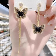 Asymmetric Earrings with High-End Temperament and Personality AB Versatile Butterfly Internet Celebr