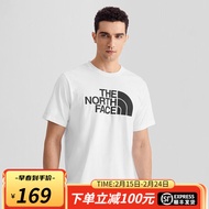 北面（The North Face） T恤男短袖舒适透气棉质户外休闲上衣2022春夏 5JZS 白色/FN4 M