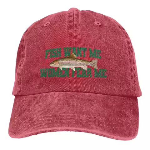 Pure Color Dad Hats Fish Want Me Women Fear Me Meme Classic Women's Hat Sun Visor Baseball Caps Peak