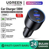UGREEN Car Charger Mobil 130W Multi Port USB Type C PD QC 4.0 35025
