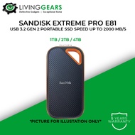 Sandisk Portable SSD E81 USB 3.2 (1TB / 2TB / 4TB) UP TO 2000 MB/S