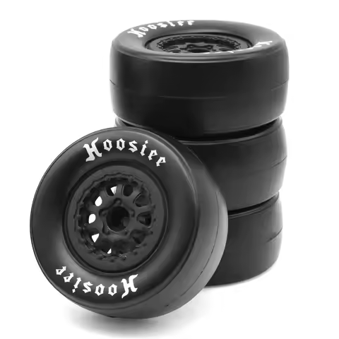 4Pcs 1/10 RC Short Course Tires & Wheels 12mm Hex Off-Road Drag Tyres for Traxxas Slash 2WD 4WD Rc4w
