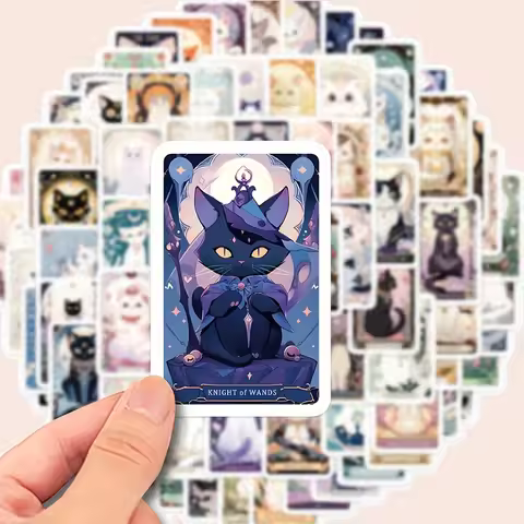 78pcs new cartoon cat tarot card graffiti stickers decorated guitar notebook luggage DIY waterproof 