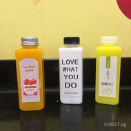 Juice bottle transparent plastic disposable PET500ml Beverage Bottles Milk Tea Bottles400 Square Who