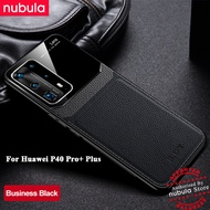 NUBULA Casing Huawei P40 Pro+ Plus (6.58)inch Casing Hard Grained Leather Huawei P40 Pro+ Plus Back
