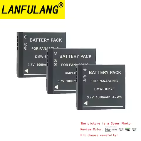 For Panasonic DMW-BCK7E Battery Compatible with DMC-TS30 DMC-FX77 DMC-FX78 DMC-FX80 DMC-FX90 Recharg
