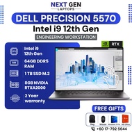 【NEW】NVIDIA RTX A2000 | Dell Precision 5570 i9 | Workstation Engineering Laptop | 64GB DDR5 1TB SSD