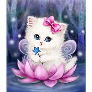 Beautiful diamond painting printed on demand - Cute cat painting