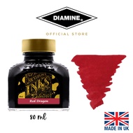 Diamine Fountain Pen 80ml Bottle Ink Red Dragon