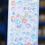 Kawaii Cute 3D Puffy Stickers | Colorful Embossed Stickers for Diary Planner Decoration