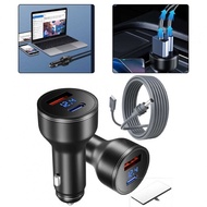 【YOSHOP】-140W Car Charger for Starlink Mini with Dual Ports Type C and USB A Power Output