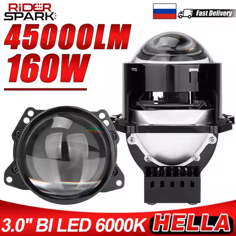 3.0inch 160W Bi-LED 6PCS+3PCS Dual Reflector Bowl Projector Lens for Hella 3R G5 45000LM Car Headlig
