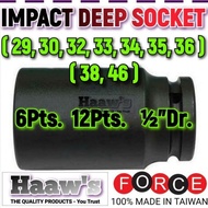 29mm, 30mm, 32mm, 33mm, 34mm, 35mm, 36mm, 38mm 46mm IMPACT LONG DEEP BOX SOCKET WRENCH 29 30 32 33 3