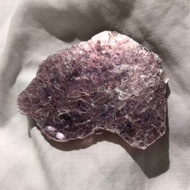 雲型 紫雲母 紫鋰雲母 原石 礦標 擺設 水晶原礦 crystal