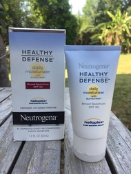 Neutrogena® Healthy Defense Daily Moisturizer with Sunscreen Broad Spectrum SPF 50 (50mL) ครีมบำรุงผ