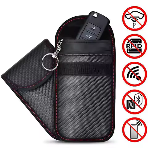 Car Key Signal Blocker Faraday Bag Keyless Fob Rfid Blocking Pouch Case For Mazda 2 3 5 6 Cx-5 Cx-7